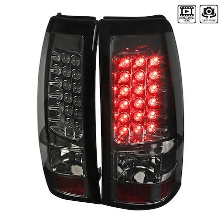 Spec-D Tuning 03-06 Chevrolet Silverado LED Tail Lights Smoke LT-SIV03GLED-TM